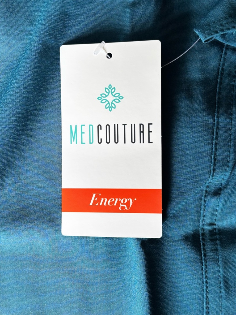 🎉BOGO 1/2🎉 Med Couture Teal V-Neck Scrub Top - Picture 5 of 6